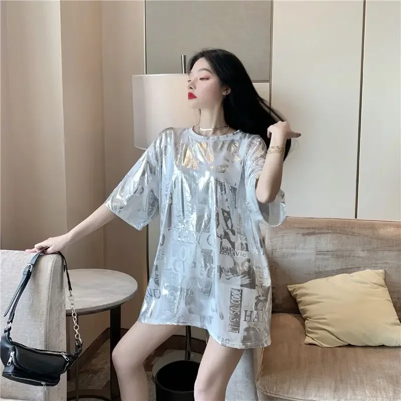Summer Outfit T Shirt for Women Graphic Woman Tops Goth Sale 2025 High Quality Tee One Pieces Clearance Clothing Female Korean