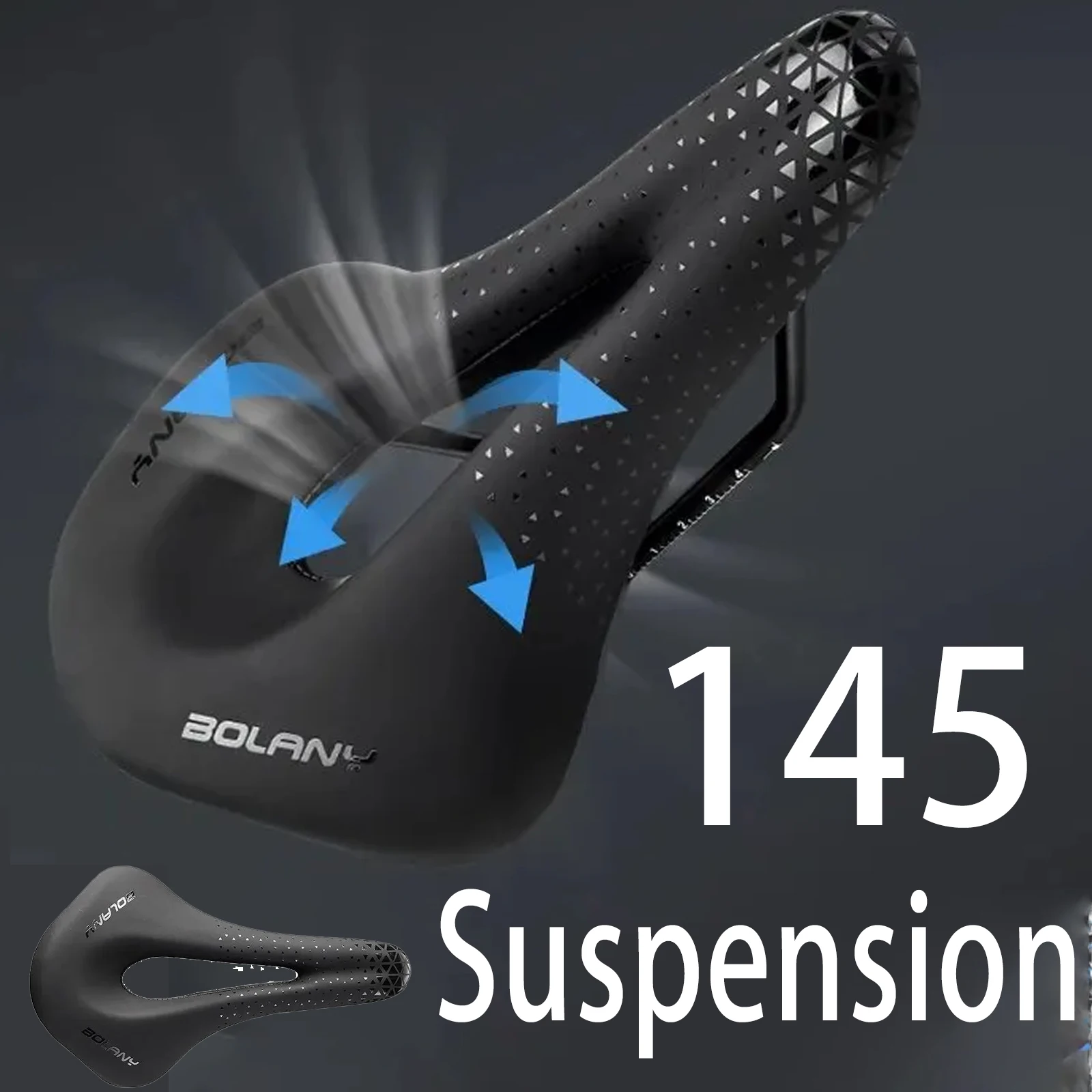 

Седло 145, велосипедное седло из искусственной кожи, легкая ультра удобная подушка, амортизатор, полое сиденье MTB, эргономичное дорожное велосипедное седло