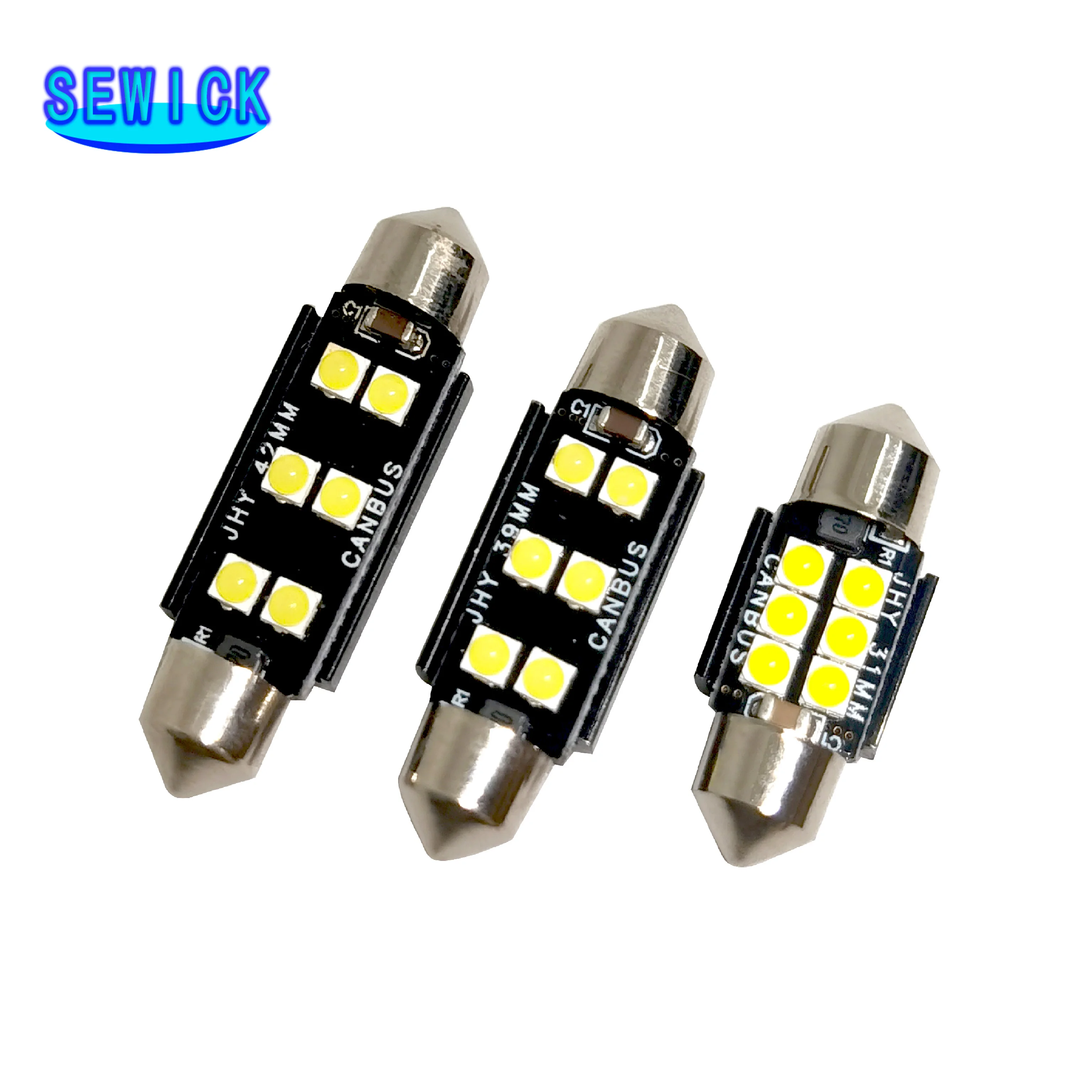 

500Pcs C5W 12V Festoon 31MM 36MM 39MM 41MM Car Interior Reading Plate License Parking Lights