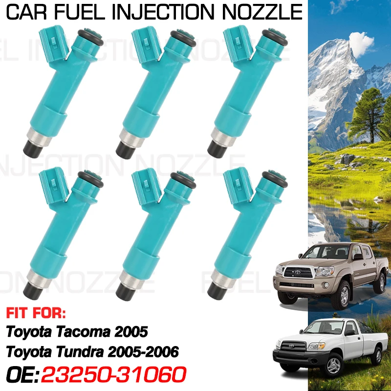 

Car Fuel Injectors Nozzle Injection for Toyota Tacoma N250 2005 Toyota Tundra 2005 2006 Accessorie 23250-31060 23209-39015 FJ787