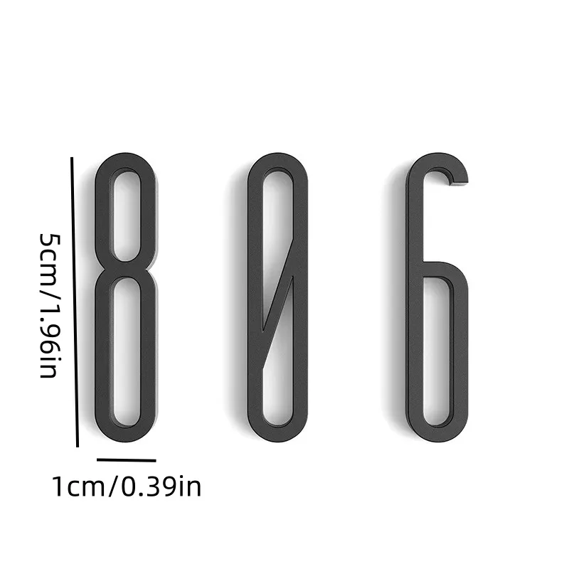 Acrylic House Apartment Numbers Self Adhesive Number Signs On The Door Home Hotel Office Flat Number Plates