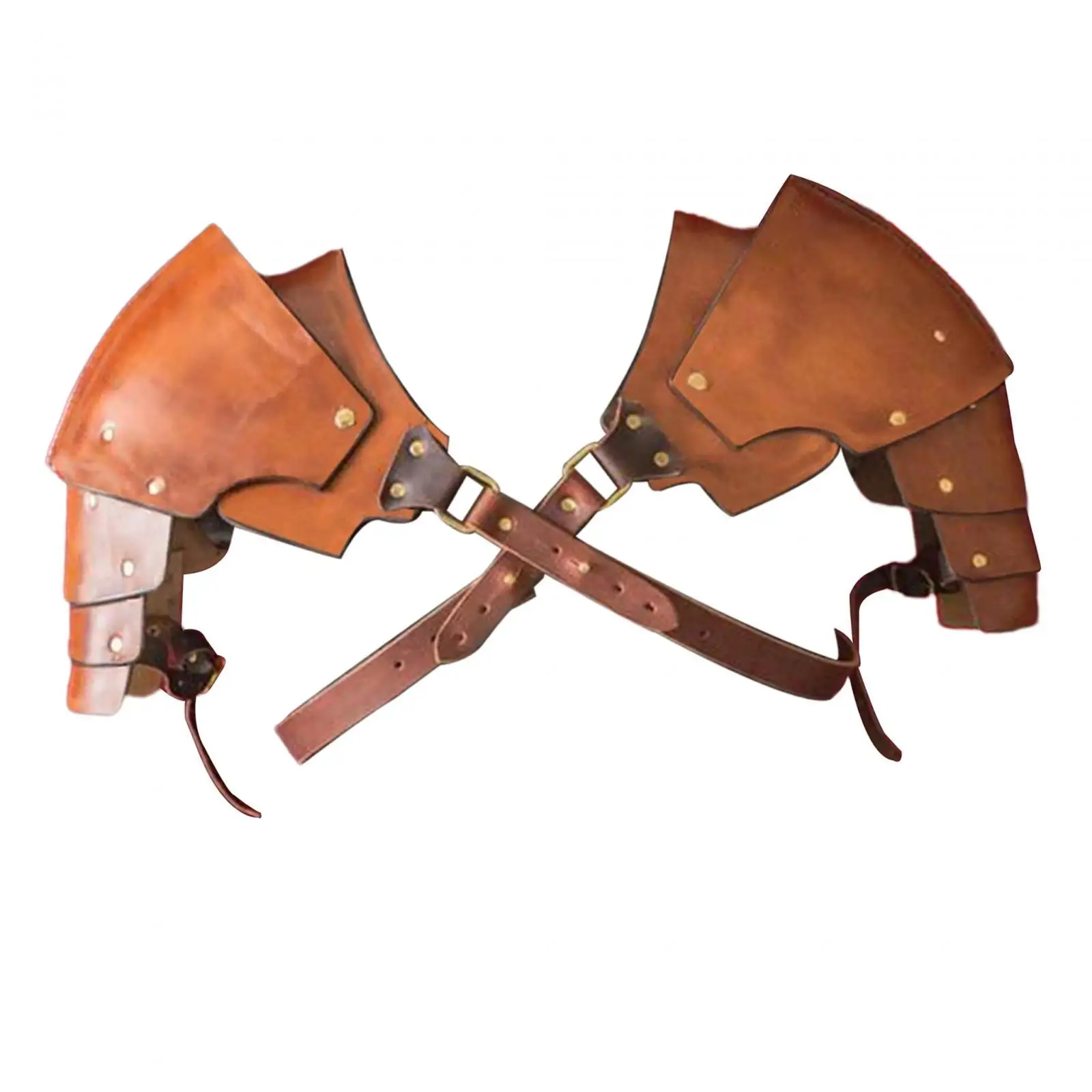 Armatura a spalla medievale imbracatura pettorale regolabile Pauldron per accessorio Costume da festa vestito fantasia Performance sul palco Cosplay