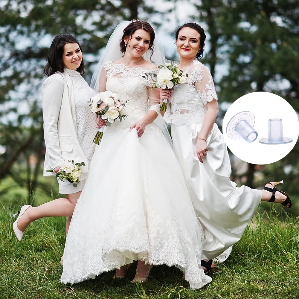 60 زوجًا من واقيات الكعب العالي أغطية حماية خنجر قبعات سدادات كعب من السيليكون واقيات مضادة للانزلاق لحفلات الزفاف الخارجية #2