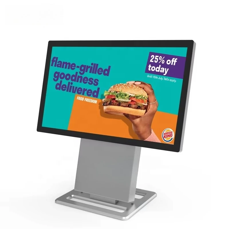 13.3 Inch Interactive Android Digital Signage LCD Touch Screen Desktop Digital Table Order Menu Display for Video & Advertising