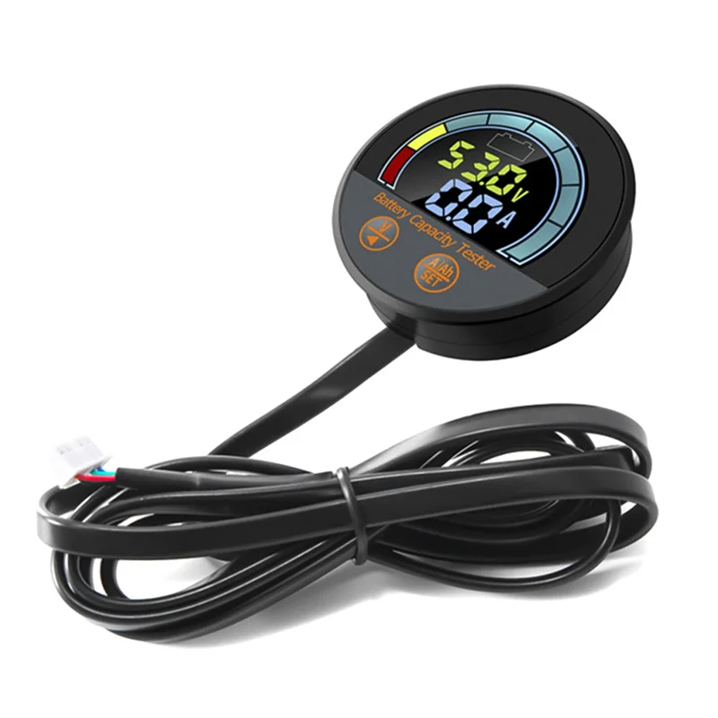 

ABHY-DC 8V-100V Battery Monitor With Shunt Voltage Current Capacity Tester RV Auto Battery Meter Coulomb Meter Handlebar