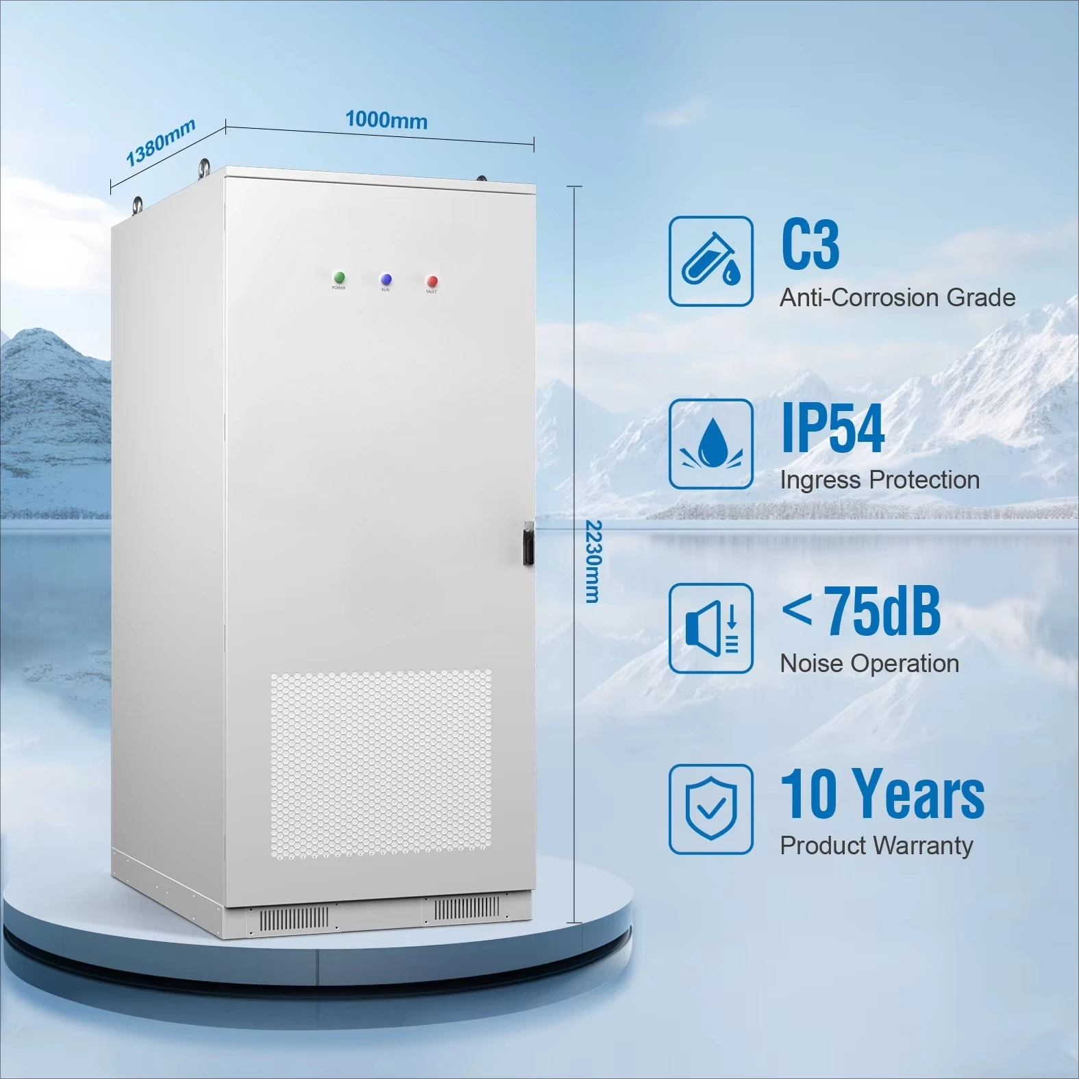 Sakete 261kWh Commercial Energy Storage Battery Cabinet for EV Charging Station LiFePO4 C&I ESS CE Certified