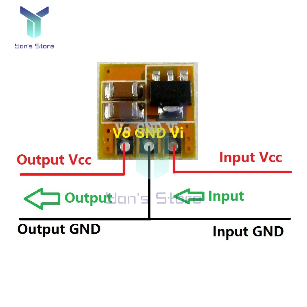 0.7-5V to 3V 3.3V 5V DC-DC Boost Converter Step Up Power Supply Module 95% High Efficiency