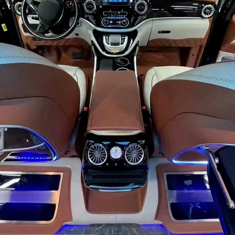 Acessórios de Interior de Carro Personalizados de Luxo 2022 com Apoio de Braço Frontal e Porta-Copos Refrigerador