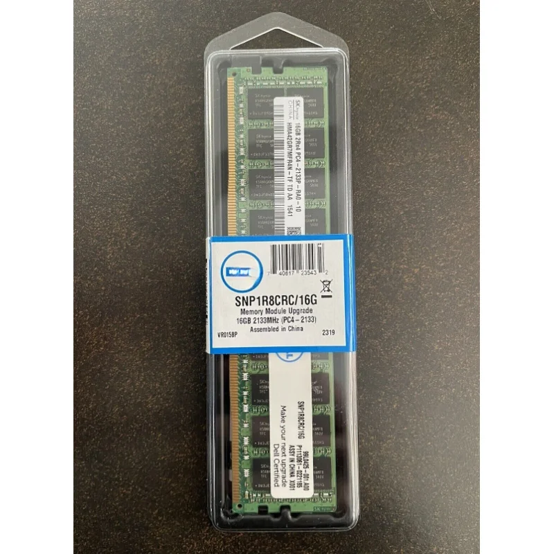 

НОВИНКА: Оперативная память Dell SNP1R8CRC/16G A7945660 16 ГБ DDR4 PC4-2133P ECC для серверов PowerEdge