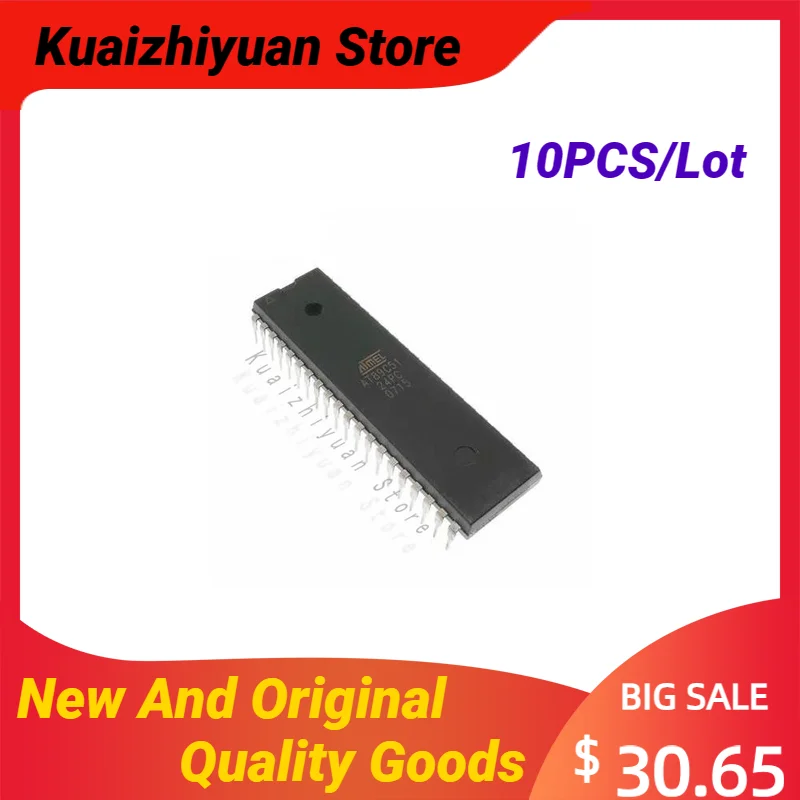 10PCS/Lot New And Original AT89C51-24PC DIP-40 Single-Chip Micro Controller AT89C51-24PI Electronic Components Quality Goods