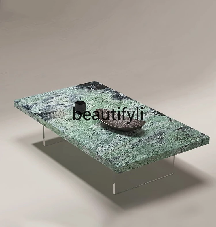 

Acrylic Bulgari marble suspended coffee table living room light luxury modern simple small tea table