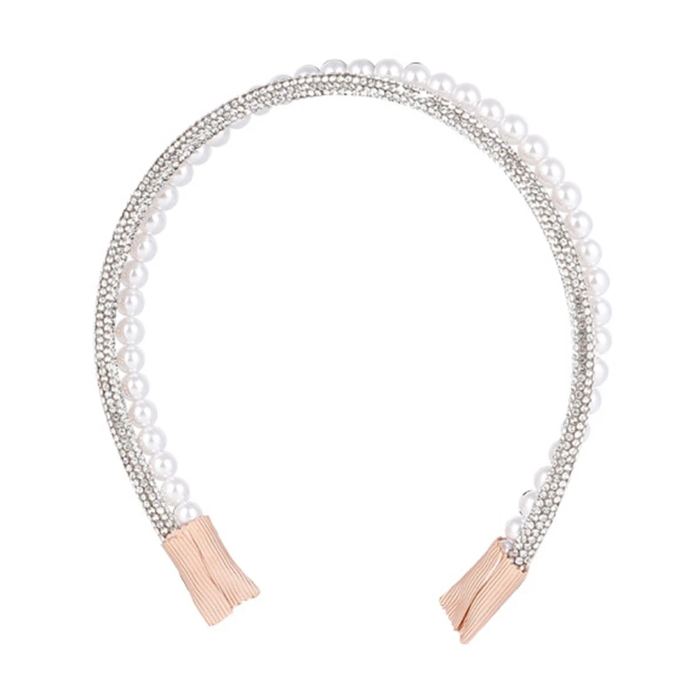 

Headb Headdress Pearl Headdress Artificial Pearl Hairb Alloy Alloy Hair Decor Accessory Wedding Party Bridal Decor