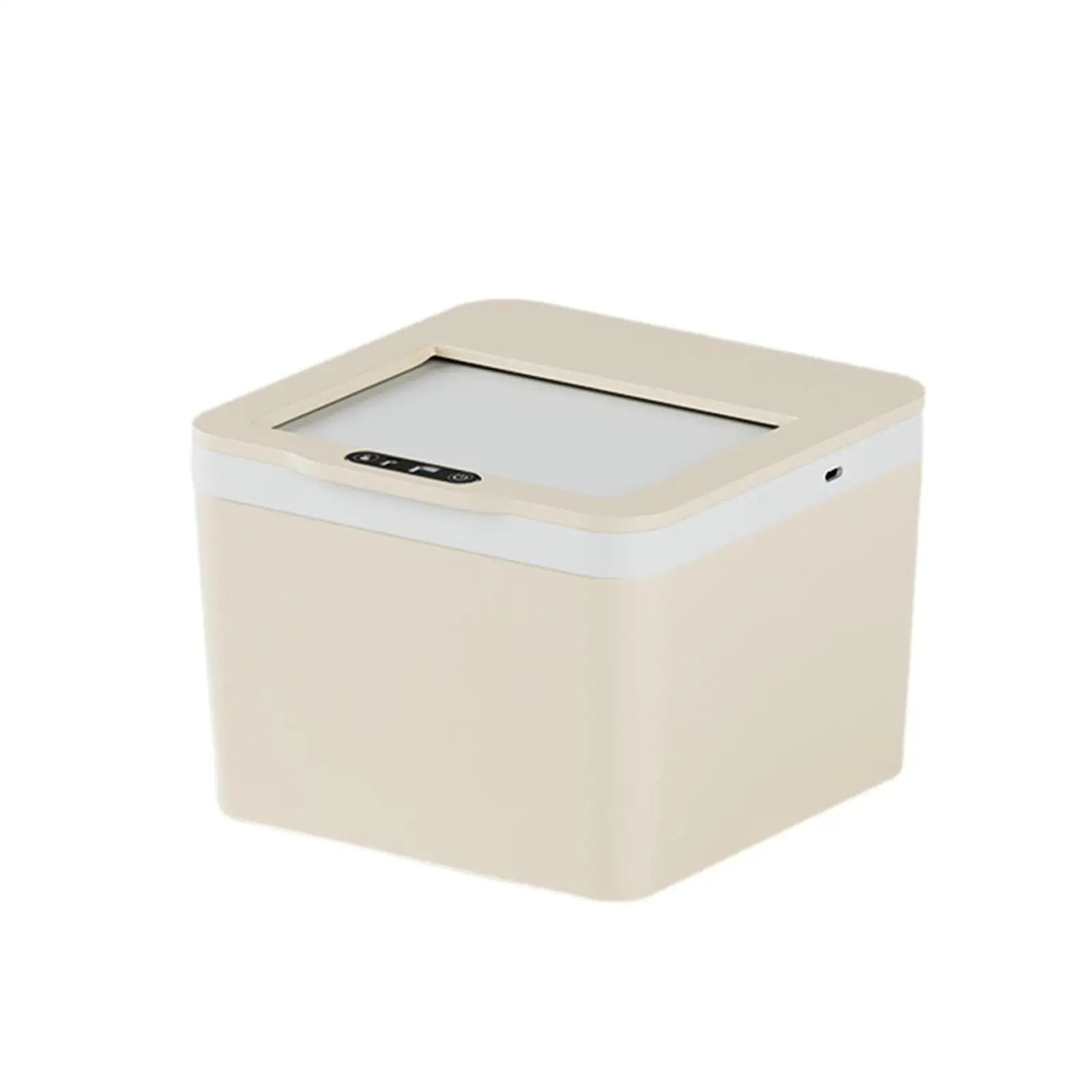 

Automatic Sensor Trash Can Small Plastic Rubbish Bin Compact Design for Bathroom Kitchen Bedroom Office