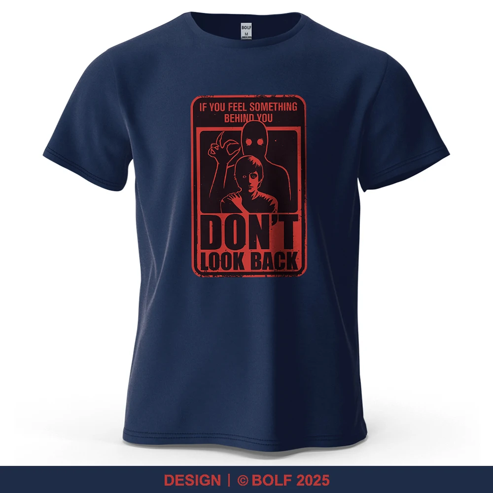 الرعب تحذير الإثارة المطبوعة تي شيرت رجالي 100% القطن المتضخم جريئة الجرافيك تيز للنساء بلايز تيز ملابس الشارع الشهير