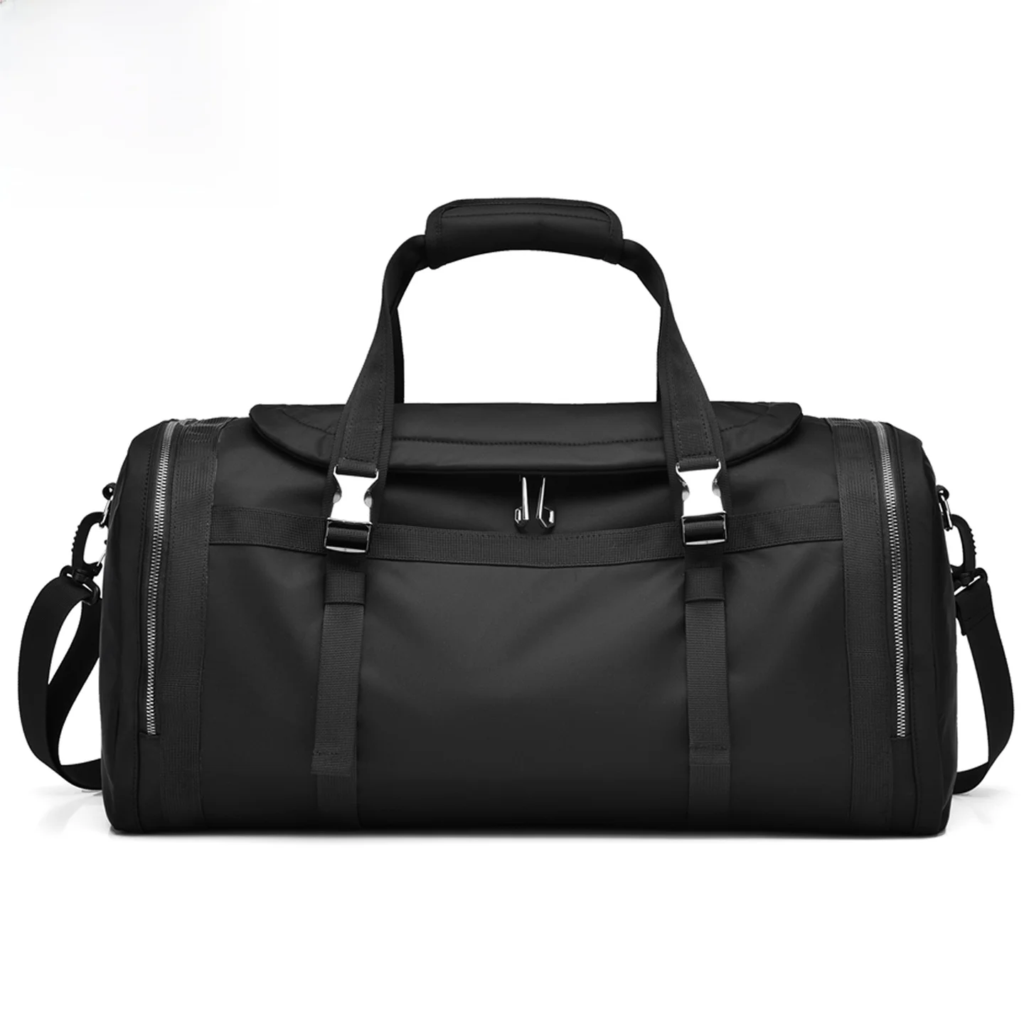 binhao-kangaroo-large-capacity-travel-bag-unisex-sports-fitness-black-storage-bag-wet-and-dry-separation-handbag-fashion-trend