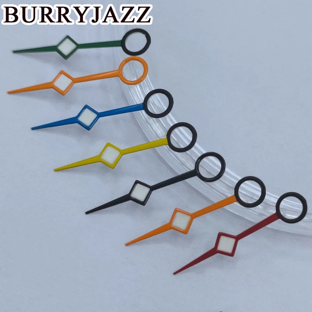 BURRYJAZZ NH35 NH36 NH38 7S26 7S36 4R35 4R36 Часы с одной секундной стрелкой Черный Розовое золото Синий Зеленый Красный Оранжевый секундные стрелки