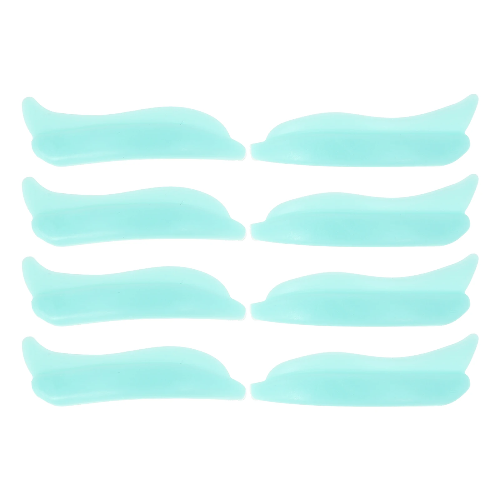 4 Paar Wimpern-Lifting-Pads, grünes Silikon-Gel-Dauerwellen-Zubehör, wiederverwendbares Wimpernlift-Werkzeug, langlebige Locken, einfach zu verwenden für falsche Zwecke