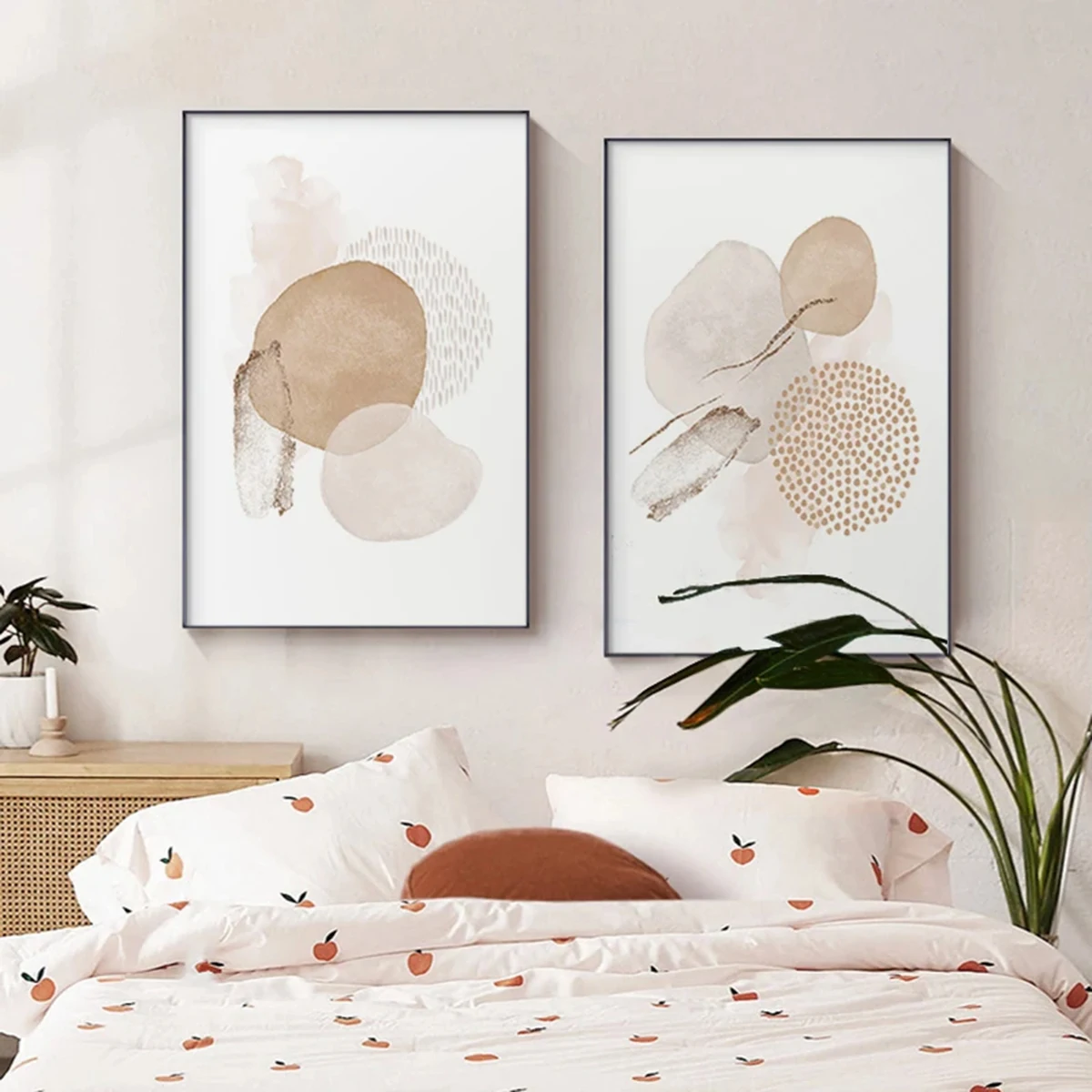 3sets Bohemian Poster Modern Aesthetics Abstract Art Botanical Wall Painting Frameless Decorative Hanging