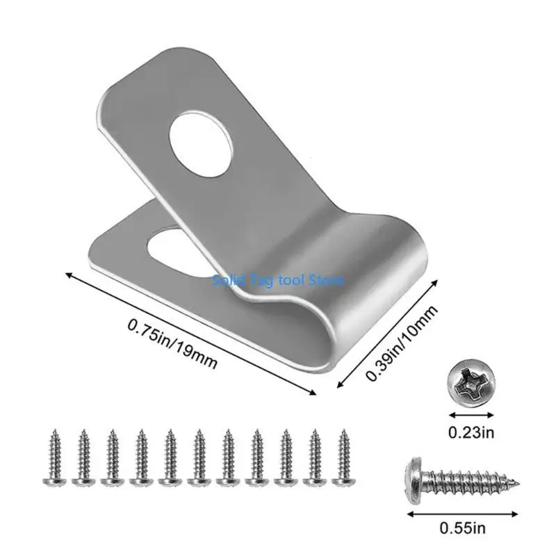 Các clip hiệu quả 4xfd 100pcs Kẹp thép không gỉ đáng tin