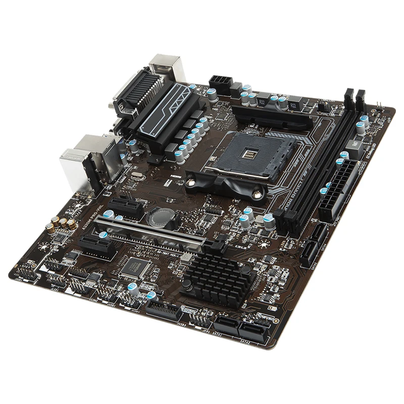 Desktop Mainboard SATA III USB 3.0, A320M PRO-VHL, soquete AM4, DDR4, 32GB, apto para AMD A320