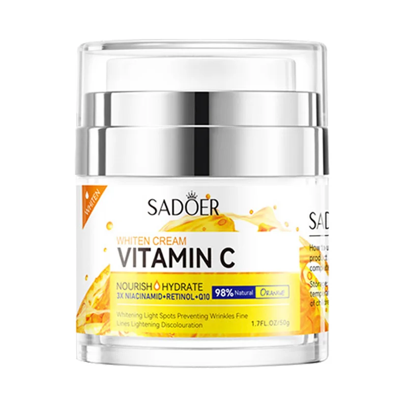 

SADOER Vitamin C Collagen Face Cream Firming Moisturizing Brightening Hydrating Facial Cream Day Creams Beauty Face Skin Care
