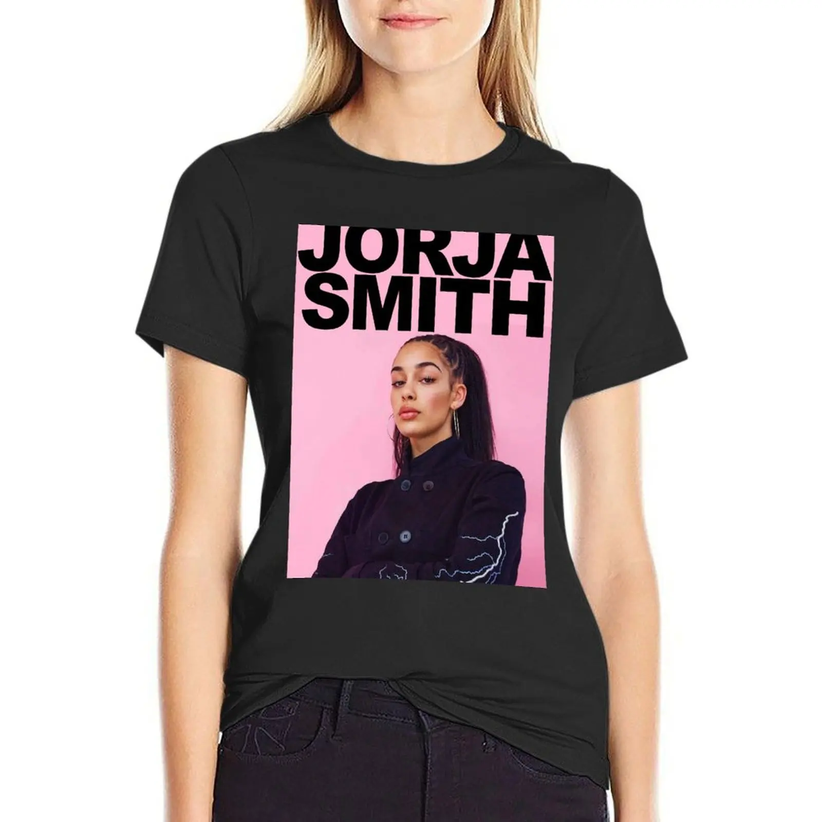 JORJA SMITH baju anime kaos Atasan musim panas untuk wanita