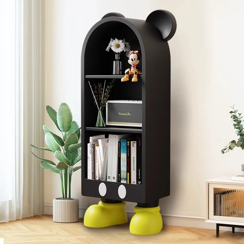 

Mickey Bookcase Storage Mickey High Cabinet Cabinet Living Room with Children's Creative Cartoon