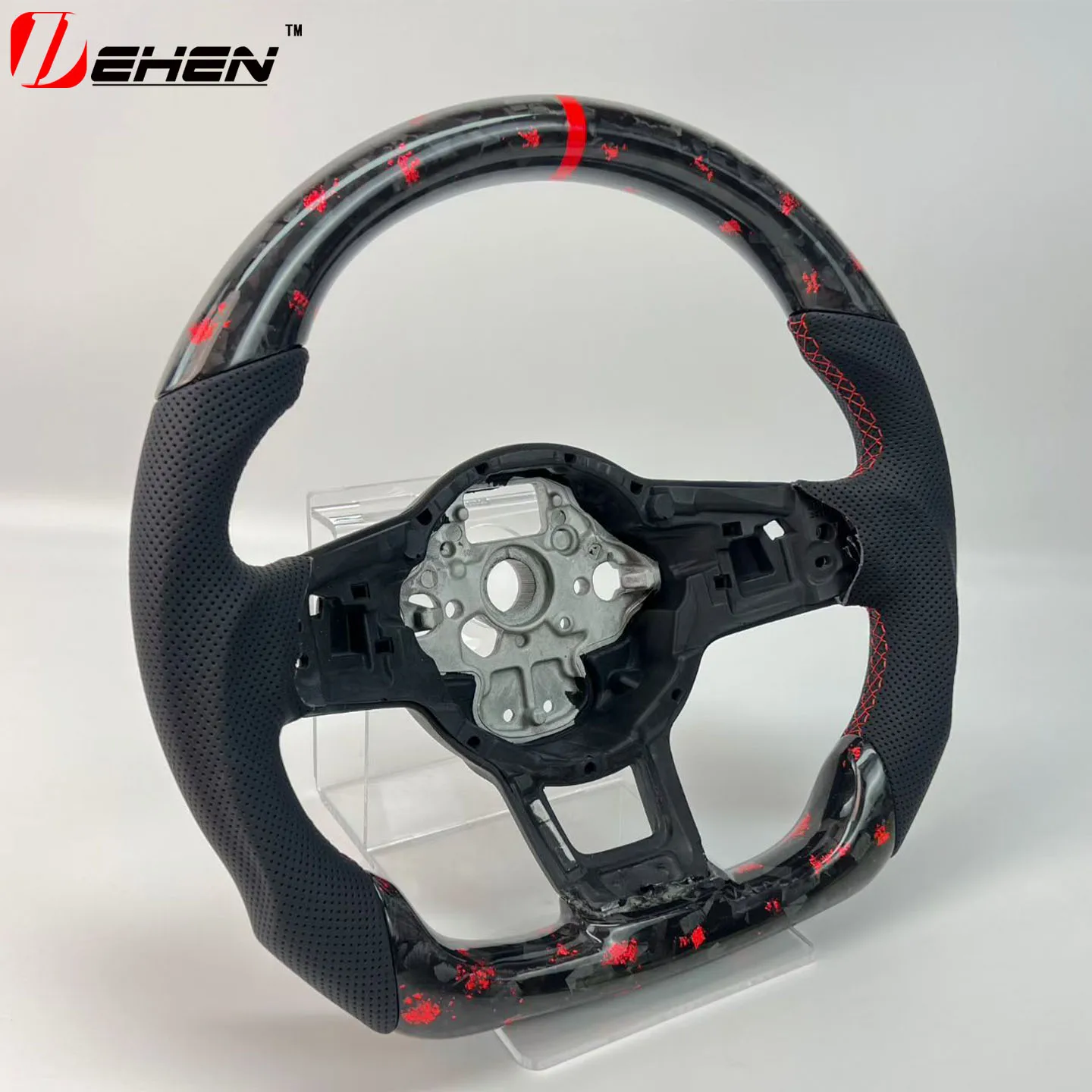 Real Carbon Fiber Steering Wheel for Gti Golf Vw MK7 2015-2019 Golf 7 R 2015-2017 with Paddle Shift Holes
