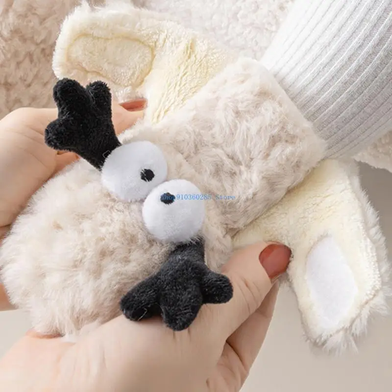 أحذية شتوية K9FF أحذية صوفية جميلة للجنسين للرضع تضمن الراحة والأناقة #3