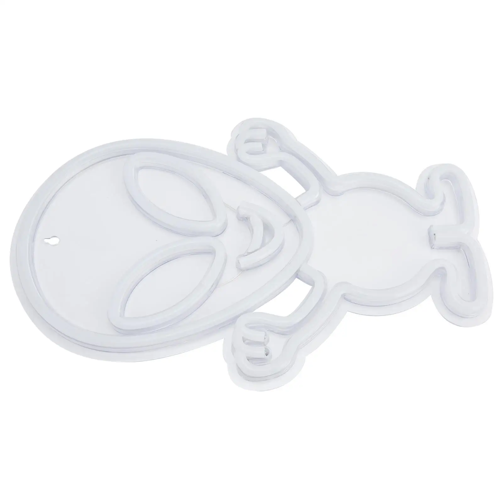 Lâmpada de néon em forma de alienígena durável - luz elegante para sala de estar, para quarto e decoração de sala de exposições