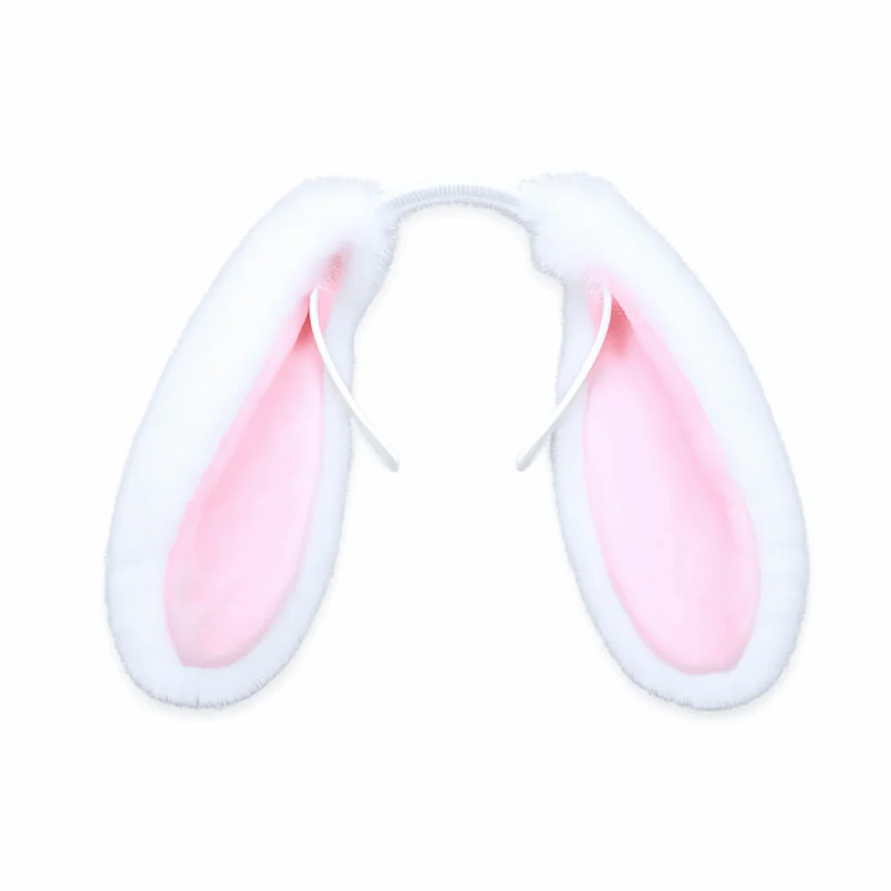 

Boho Soft Easter Rabbit Hair Hoop Lop-eared Fur Bunny Ears Headband Comfortable Cute Plush Headwear Party