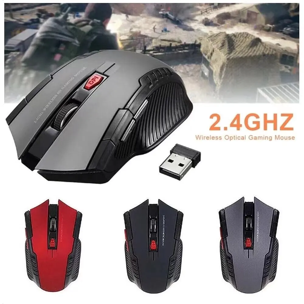 2.4GHz Wireless Mouse Optical Mice with USB Receiver Gamer 1600DPI 6 Buttons Mouse For Computer PC Laptop Accessories