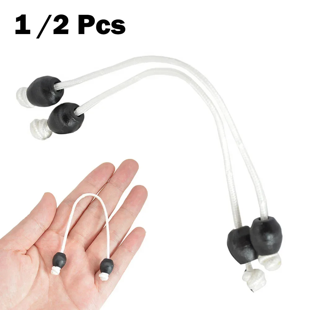 Corde à oreilles avec bouchon, 1 pièce/2 pièces, 11-12cm, bande en caoutchouc et Latex pour la pêche sous-marine, accessoires pour Sports aquatiques