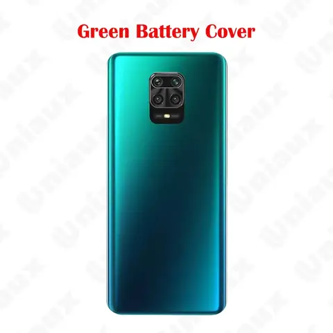 Glass For Xiaomi Redmi Note 9S / Note 9 Pro 64MP Battery Back Cover 3D Glass Panel Rear Door Housing Case Repair Parts+Adhesive