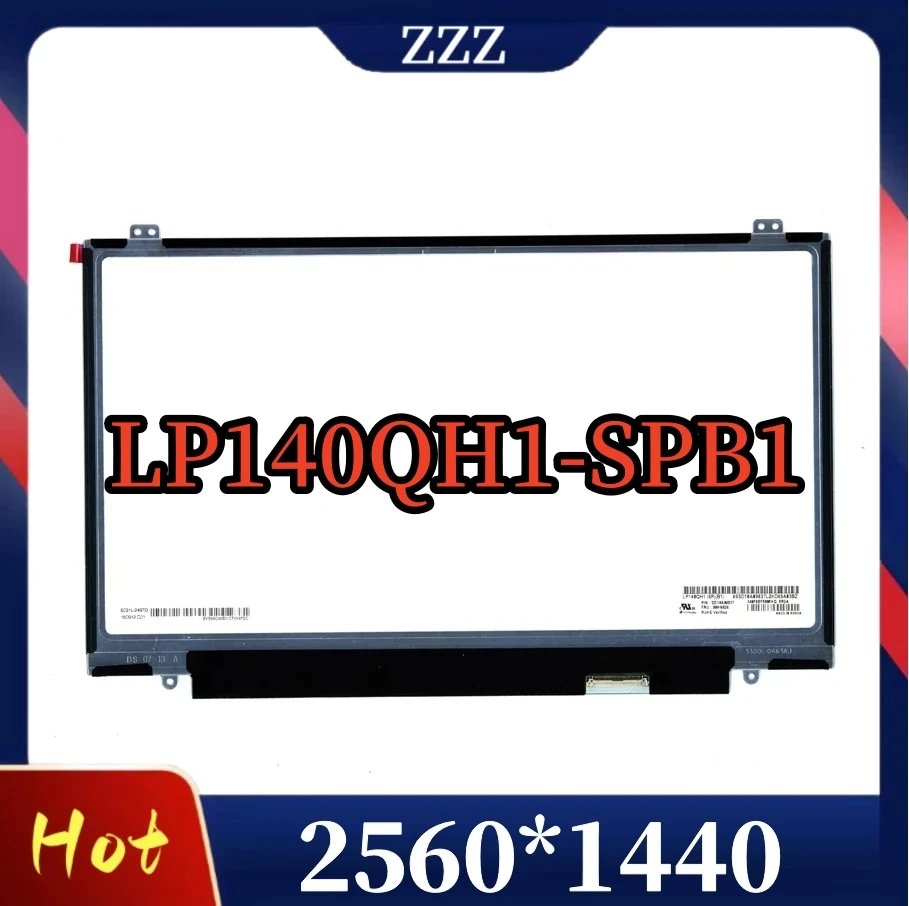Imagem -01 - Painel de Tela Led Lcd para Laptop Lp140qh1-spb1 Thinkpad x1 Carbono 2560*1440 04x3923 00hn826