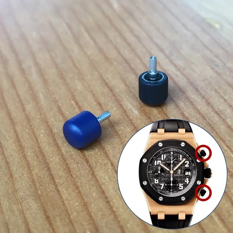 

rubber+steel waterproof pusher button for AP Audemars Piguet Royal Oak Offshore 42mm original 26170 watch parts tools