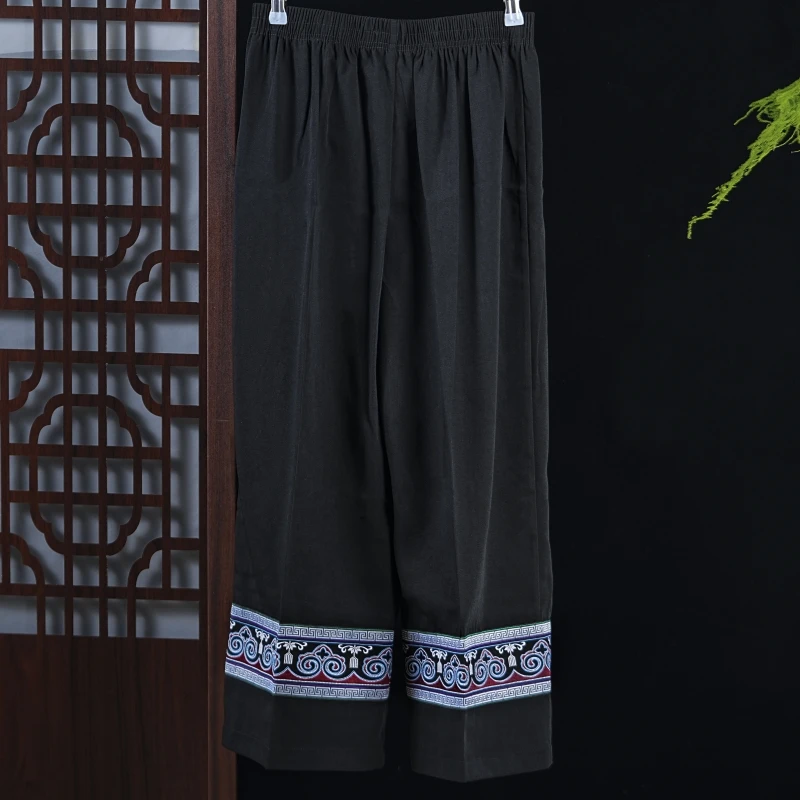 Single pants (lantern flower pattern)