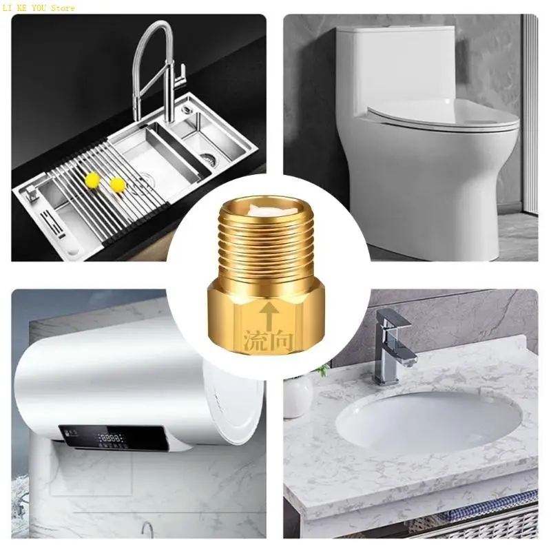 W3JE Professional Brass Clape Leakproper Check Clapes, установленные для безопасного трубопровода