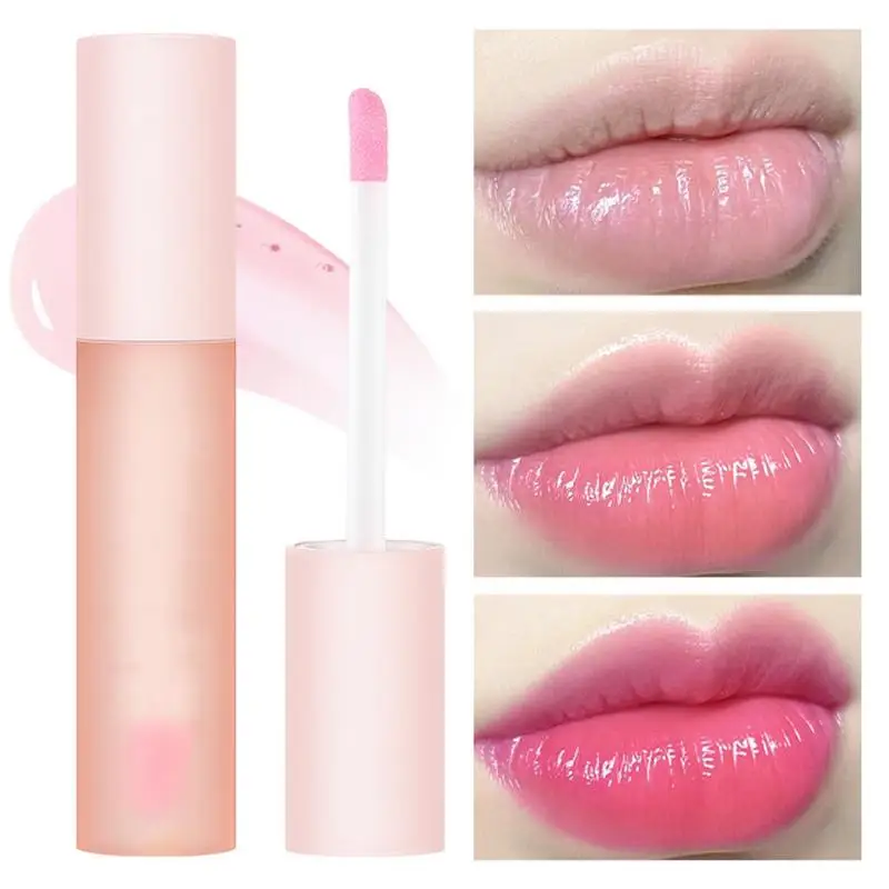 Aceite labial hidratante que cambia de Color, cristal de gelatina, brillo de labios, Cosméticos de maquillaje, 1 unidad