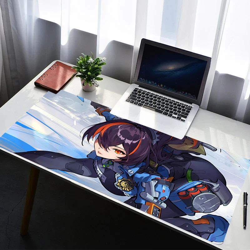 

Mouse Pad Computer Gaming Accessories Mousepad Z-zenless Zone Zero Zhu Yuan Rubber Extended Desk Mat Laptop Gamer Keyboard Pad