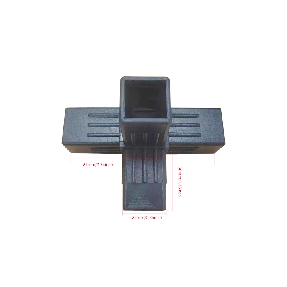 1PC Cross Square Pipe Fittings 25X25 Pipe Special Pipe Angle Code Hexagonal 6 Through Plastic Fittings Plastic Angle Connector