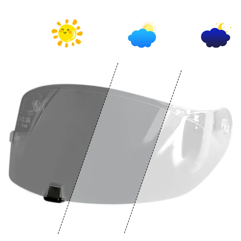 Motorcycle Helmet Visor UV Automatically Hromic Lens for Scorpion Exo 1400 Carbon R1 & EXO 520 Helmet Photochromic Visor