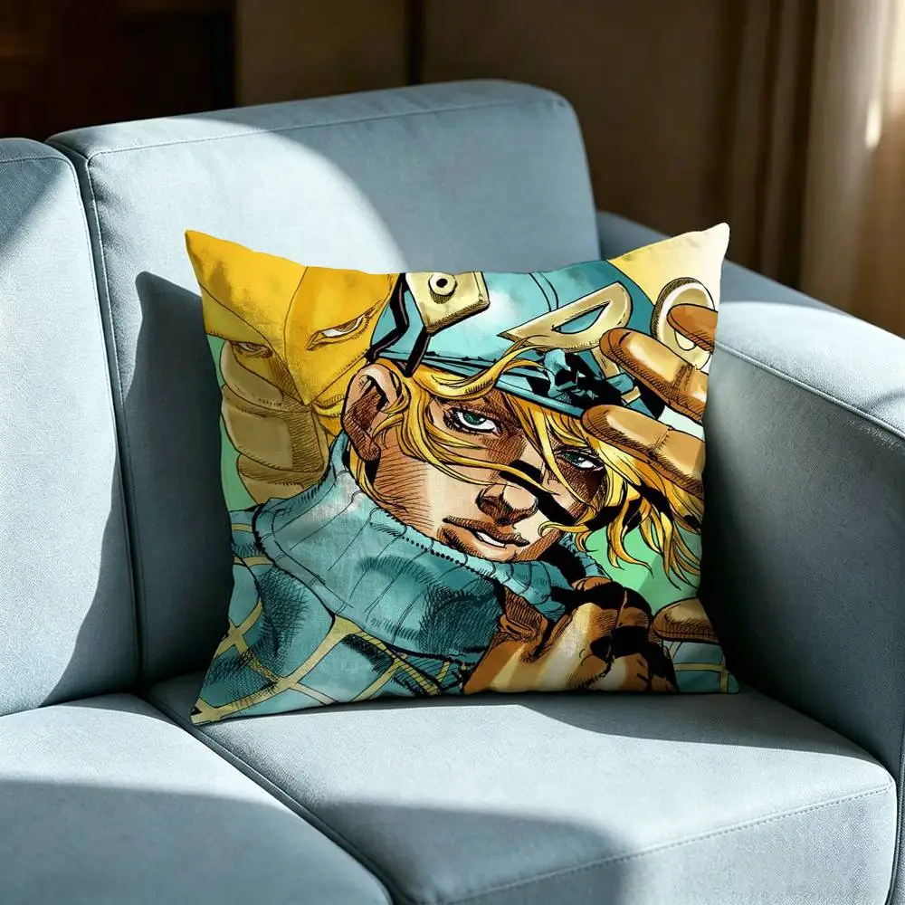 Anime Jojo's Bizarre Adventure Pillow cover gift High definition digital printing,Surprise  vivid pattern Household.