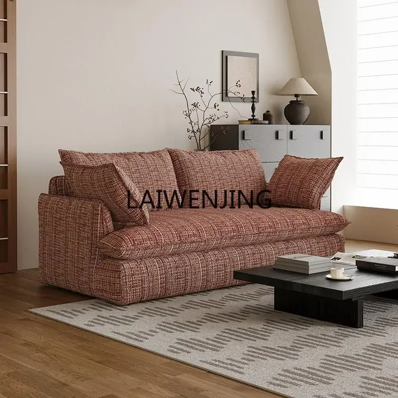 

HLZ retro straight sofa size apartment living room apartment homestay leisure lazy sofa