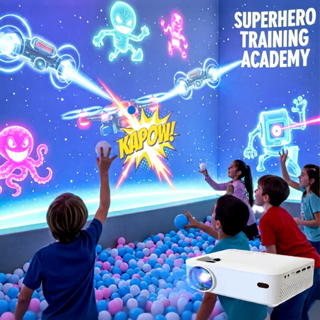 Interactive Children's Customizable 1080p Resolution Screen Projection Games Ball Projector 12-Month Warranty for Amusement