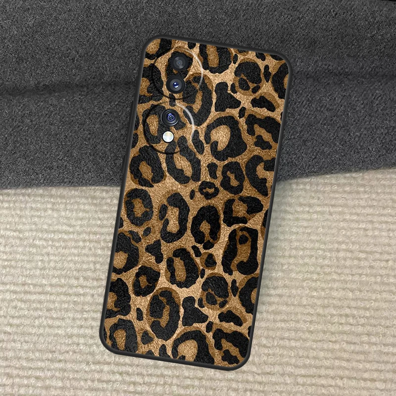 حافظة بطبعة الفهد لهاتف Honor Magic 7 Lite 5 6 Honor 200 Pro X8b X9a X8a X8 X9 X9c X9b 50 70 90 Lite Cover
