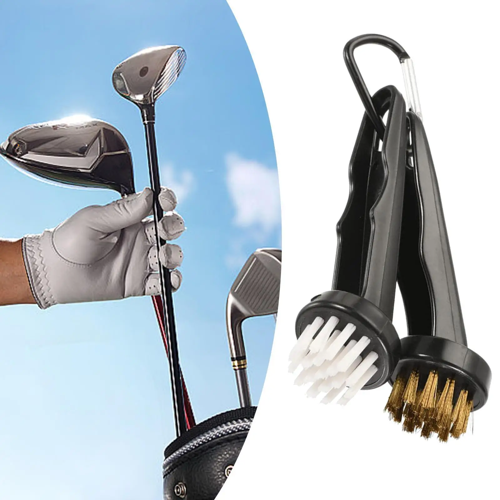 

Lightweight Golf Club Cleaning Brush Portable Groove Cleaner Golf Equipment for Golf Alignment Practice