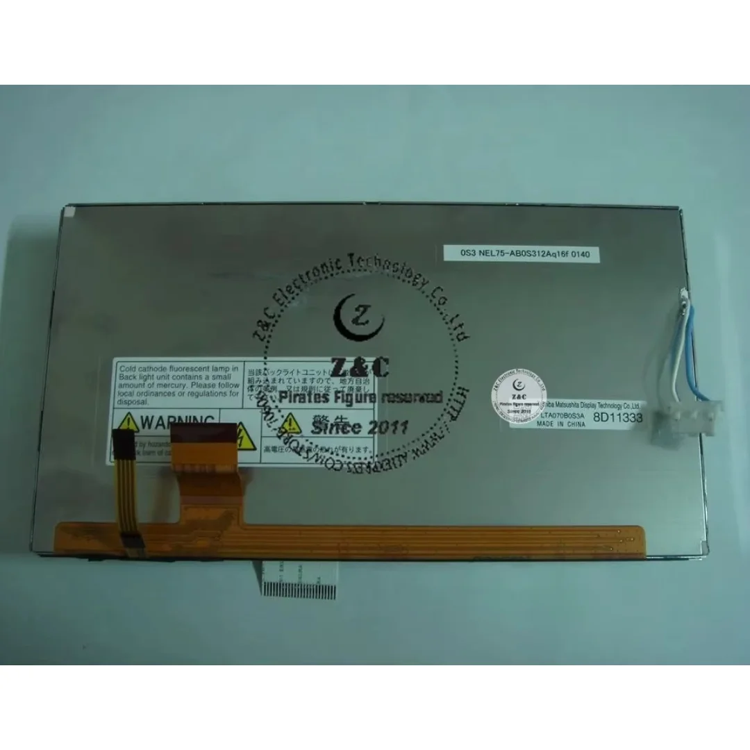

Оригинальный ЖК-дисплей LTA070B0S3A класса A+ 7 дюймов для автомобильной GPS-навигационной системы TOSHIBA