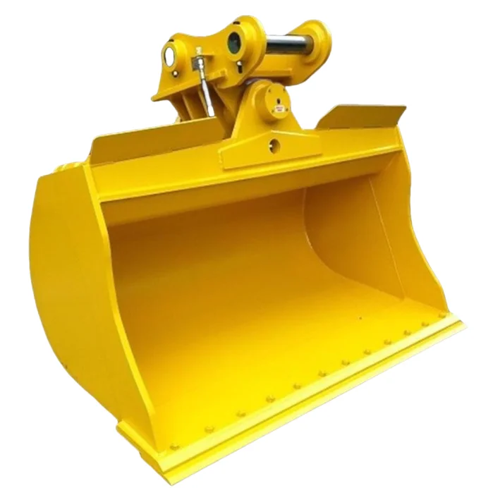 Durable hydraulic cleaning tilt bucket tilting mud bucket for excavator accessory tilt rake bucket