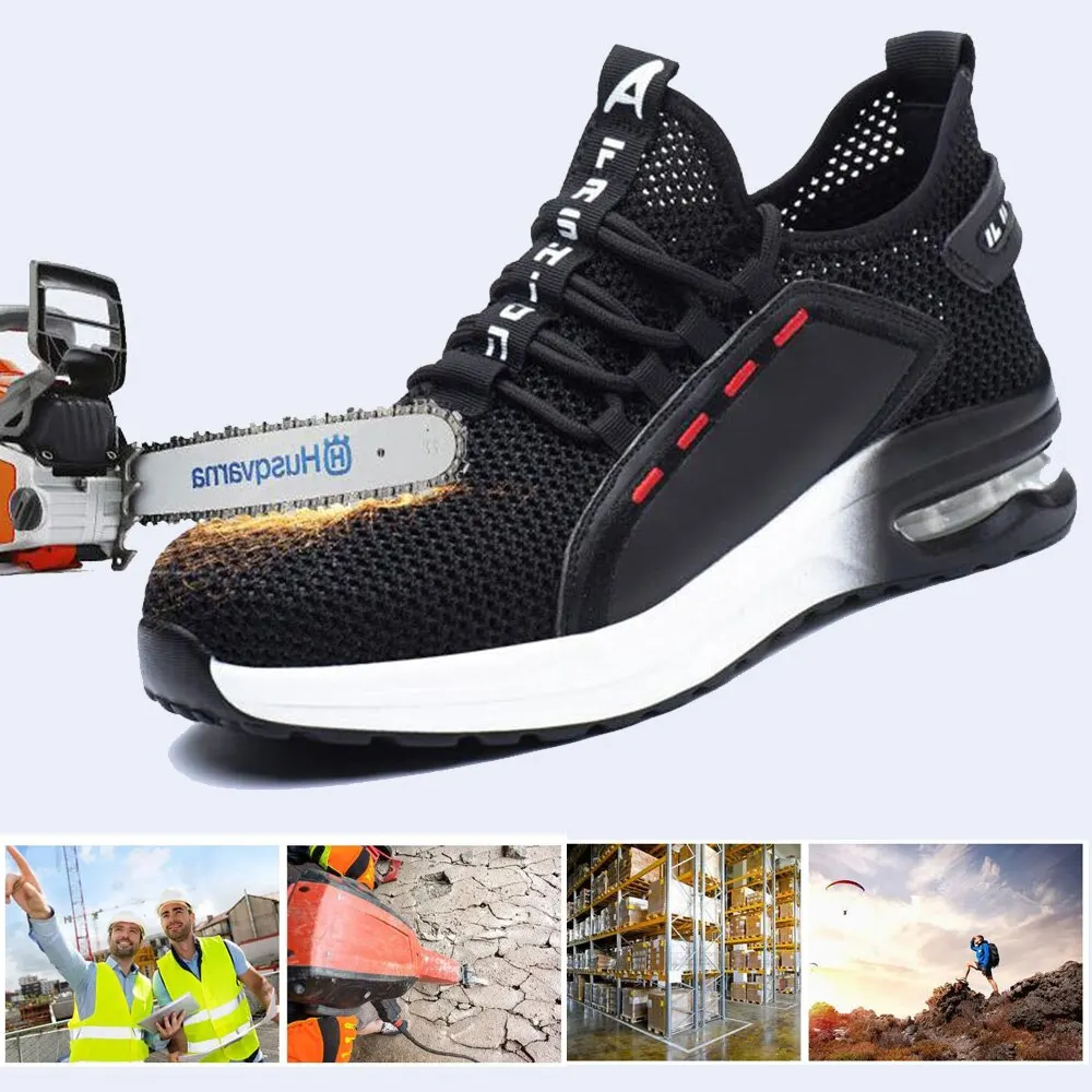 Safety Shoes Work Shoes Steel Shoes Toe MEN\'S Strike Test Indestructible Work Boots Are Safe and Light in Weight.